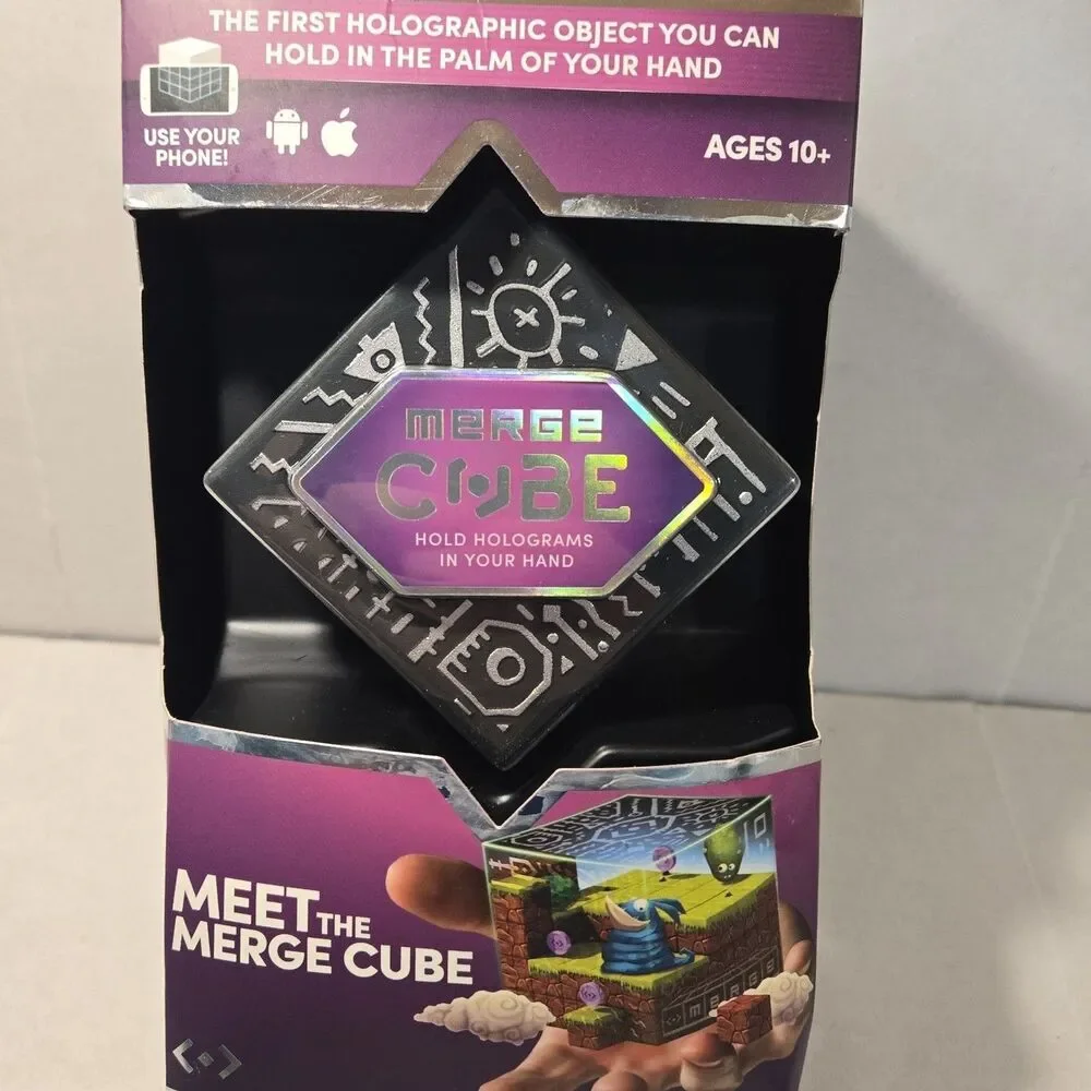 MERGE CUBE - FUN & EDUCATIONAL AUGMENTED REALITY STEM TOY FOR KIDS, LEARNING NEW